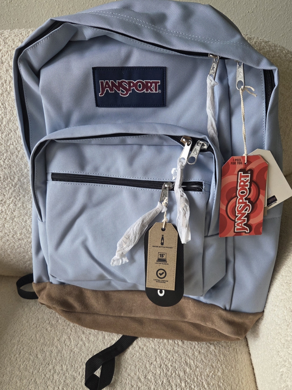 JanSport Rightpack  Backpack with Suede Base - Blue Dusk